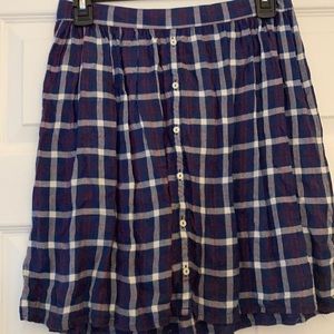 Abercrombie Plaid Button up skirt